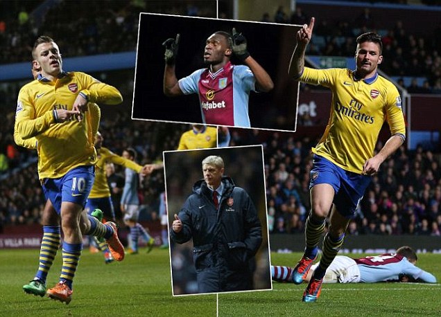 Arsenal Tekuk Villa 2-1, Rebut Kembali Posisi Puncak